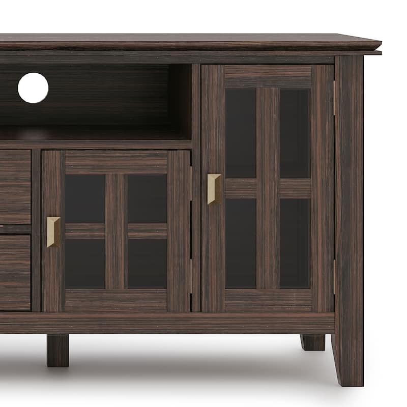 WYNDENHALL Stratford SOLID WOOD 72" Wide TV Media Stand For TVs up to 80"