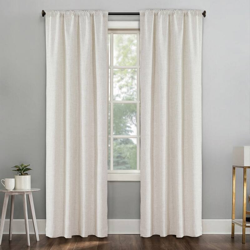 Dodoma Linen Blended Sheer Curtain Set