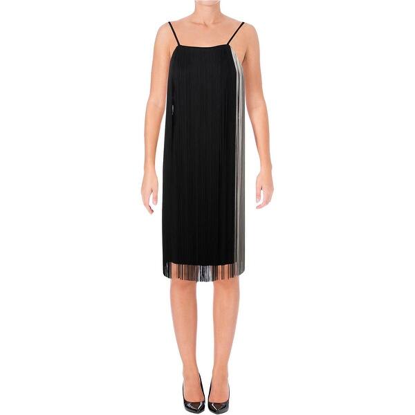 Shop Boss Hugo Boss Womens Dafryna Cocktail Dress Fringe Flapper