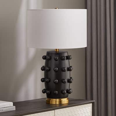 Farrington 26" Tall Ceramic Table Lamp with Fabric Shade - 16" Wide
