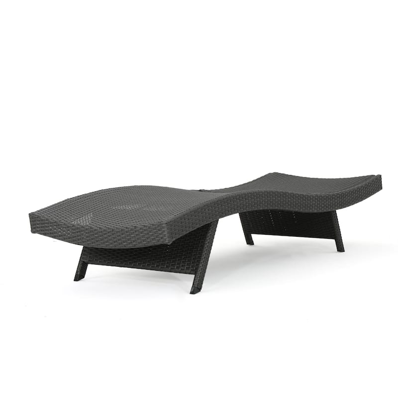 Salem Outdoor Brown Wicker Lounge (Set of 2) by Christopher Knight Home