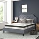 preview thumbnail 26 of 121, Tufted Platform Bed with 10 Inch Pocket Spring Mattress