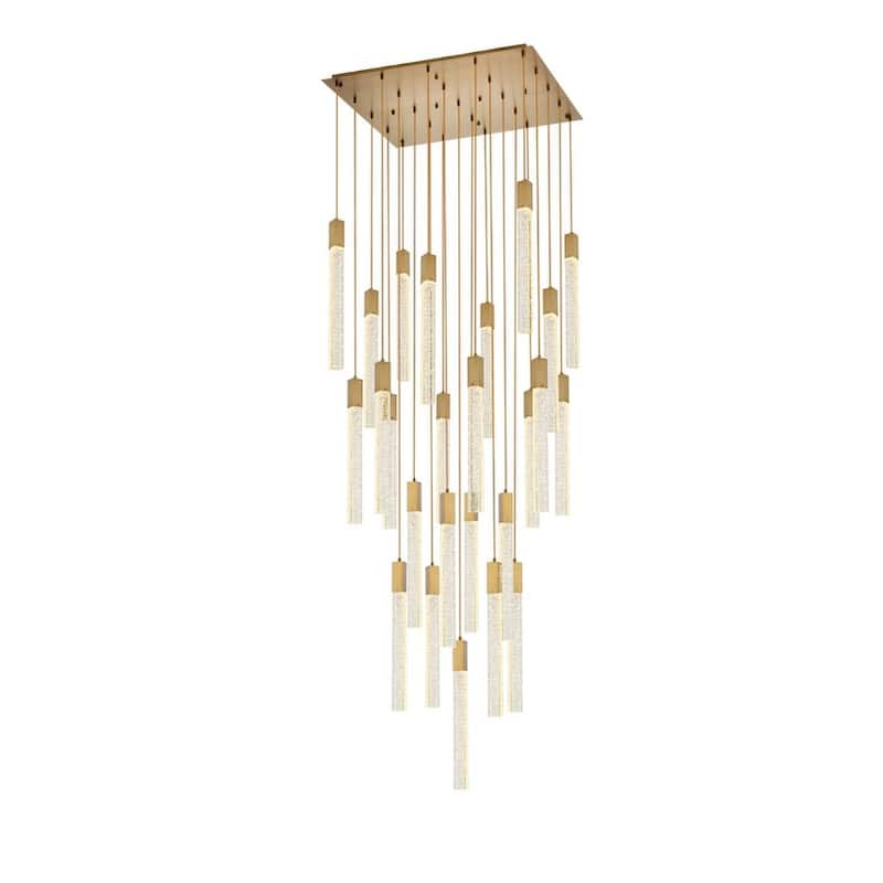 Walker 25 Light Pendant - 36 inch - Satin Gold
