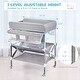 preview thumbnail 2 of 6, Portable Baby Changing Table, Foldable Diaper Change Table with Wheels