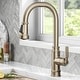 preview thumbnail 142 of 154, Kraus 2-Function 1-Handle 1-Hole Pulldown Sprayer Brass Kitchen Faucet KPF-4101 - 16 7/8" Height (Allyn collection) - SFACB - Spot Free Antique Champagne Bronze