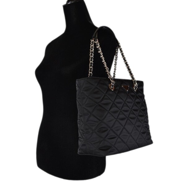 prada quilted nylon tote bag