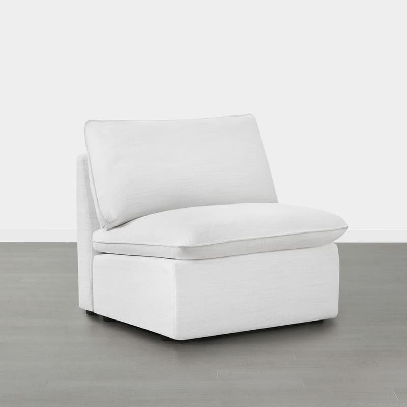 Cypress Sectional Couches Modular Sofa for Living Room - Cream-Armless only