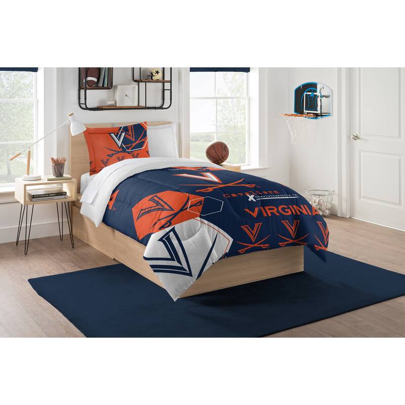 COL 862 Virginia Hexagon Twin Comforter Set
