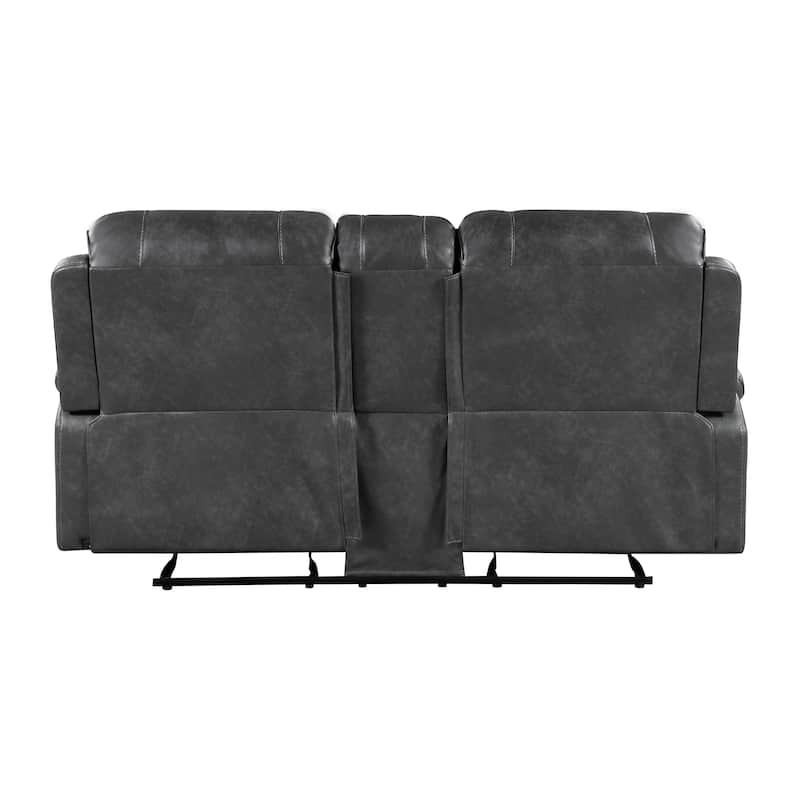 Ashton Faux Leather 3-Piece Manual Reclining Living Room Sofa Set