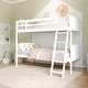 preview thumbnail 5 of 68, Convertible Solid Wood Bunk Bed Frame for Kids with Ladder, No Box Spring Needed