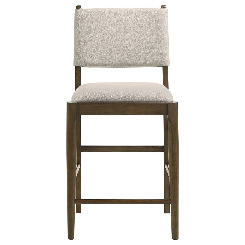 Crispin Brown Upholstered Counter Side Chair (Set of 2)