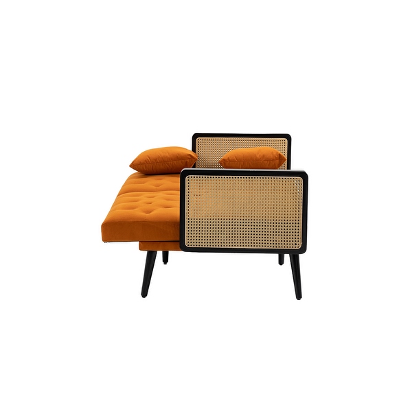 Wicker futon couch sale