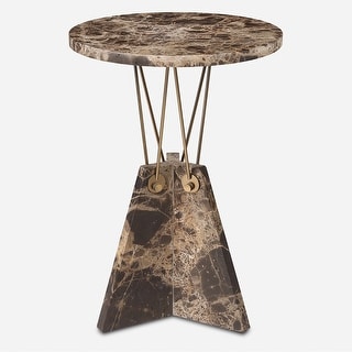 Uttermost Levitate Marble Accent Table - 23.25"H x 16"W x 16"D
