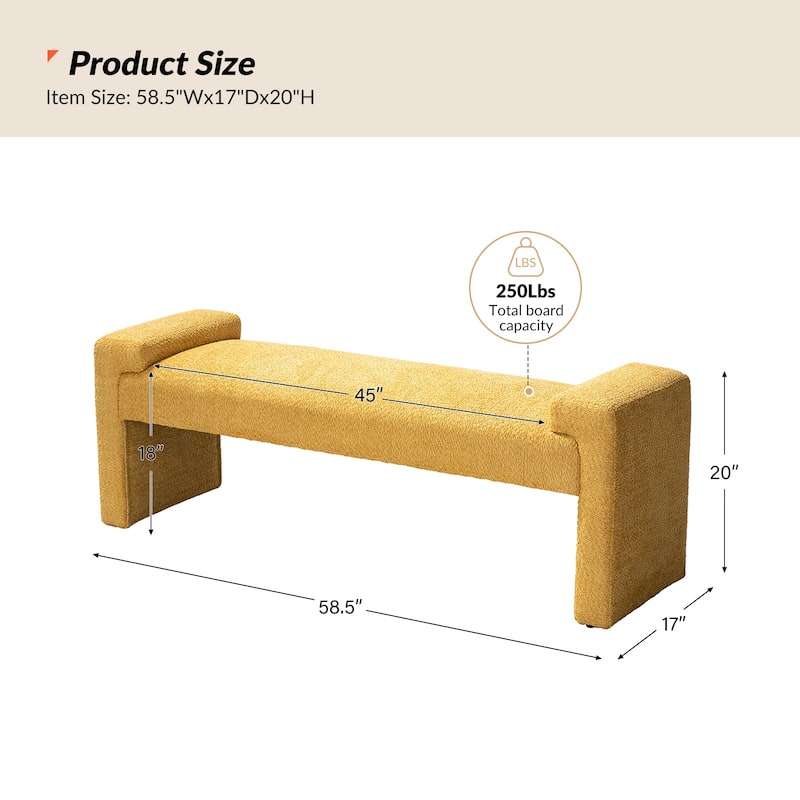 Roland Upholstered Bedroom Bench by HULALA HOME