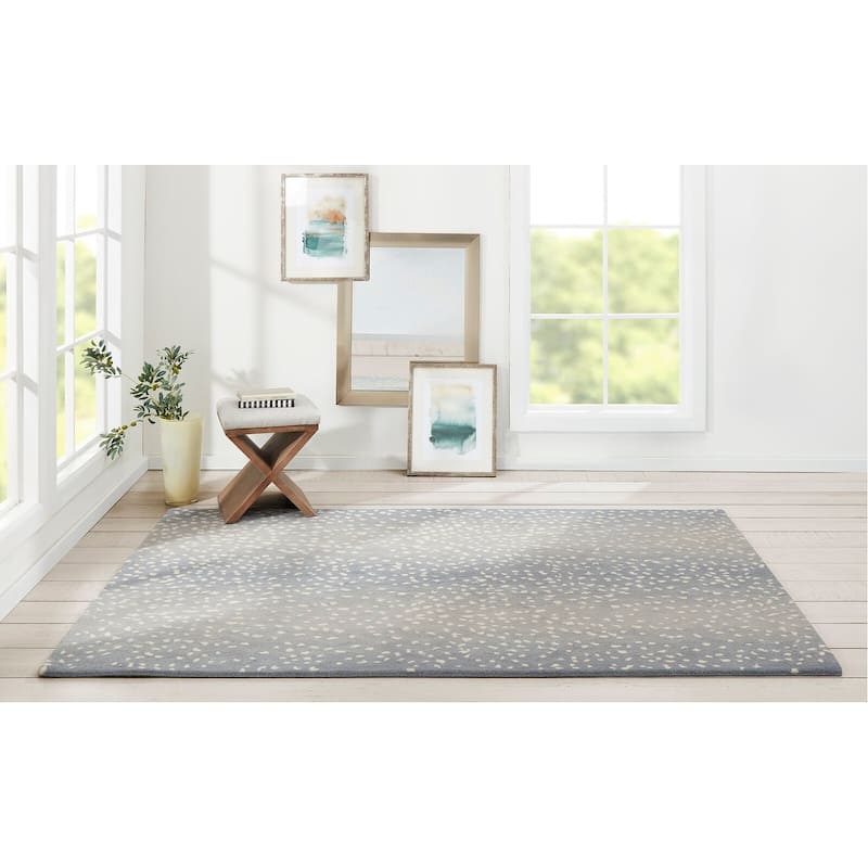 Erin Gates by Momeni Woodland Antelope Print Hand-tufted Wool Area Rug
