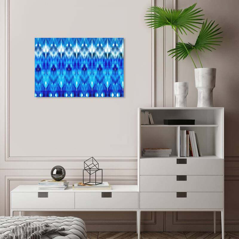 Wynwood Studio Canvas Abstract This Blue is So You Blue and Dark Blue Modern & Contemporary Wall Art Canvas Print - 16 x 24