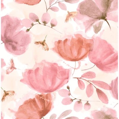 Flowers Milpitas Zahra Turquoise Floral 33' L X 20.5" W Wallpaper Roll
