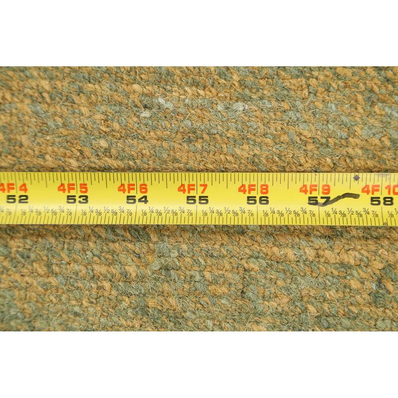 Vegetable Dye Striped Nepalese Oriental Area Rug Wool Handmade Carpet - 6'2" x 8'11"