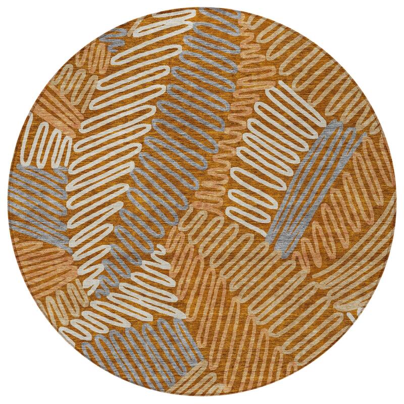 HomeRoots Floral Transitional Rectangle Outdoor Rug
