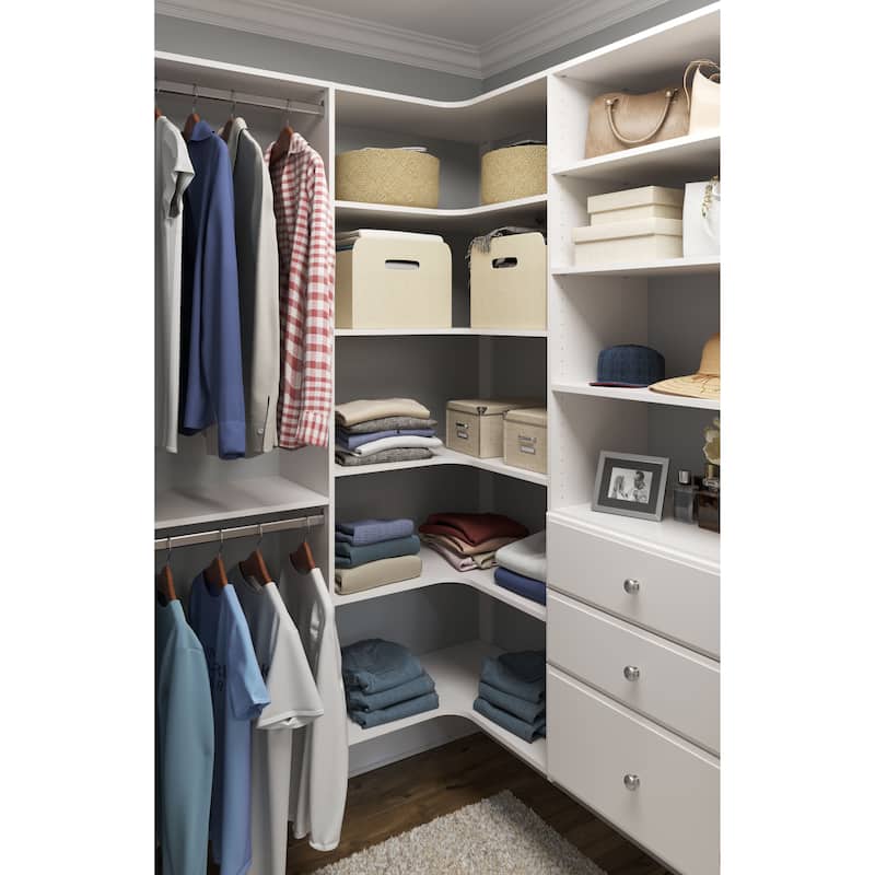 Easy Track Ultimate Corner Laminate Closet Kit