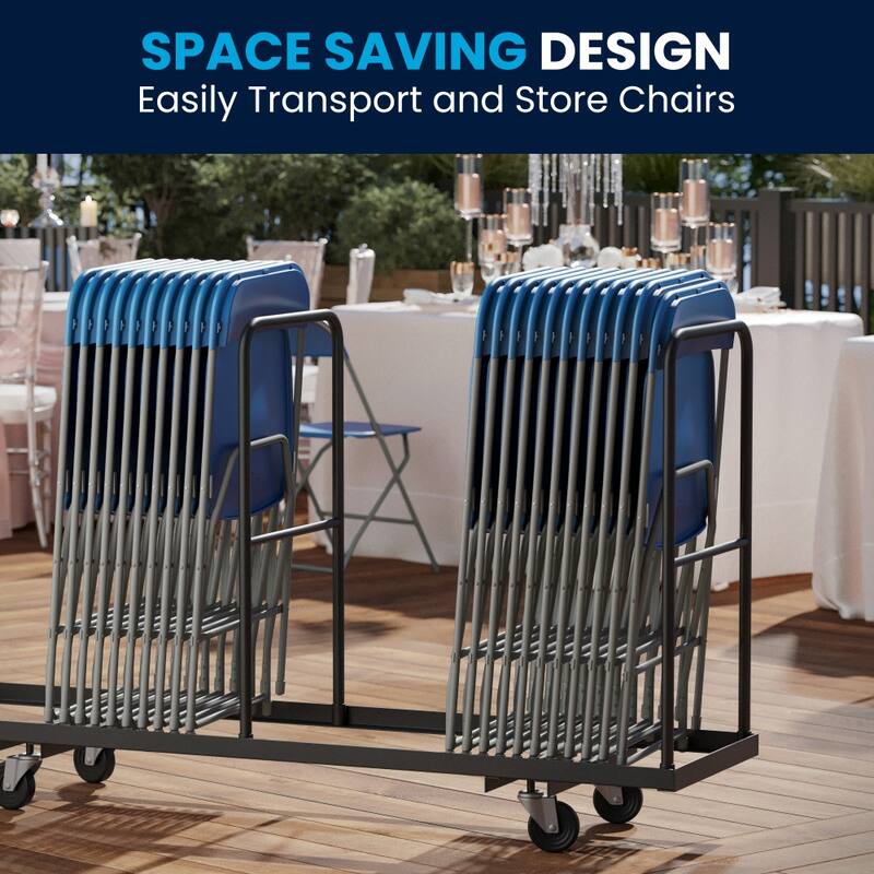 Plastic Folding Chair - 6 Pack 650LB Weight Capacity - Event Chair - 17.5"W x 18"D x 31.5"H