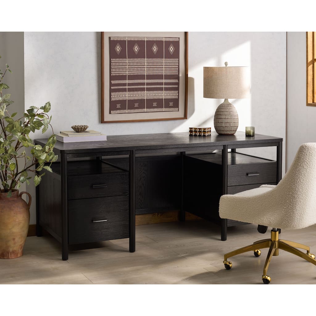 SAFAVIEH Couture Jaylessa 4-Drawer Wood Desk