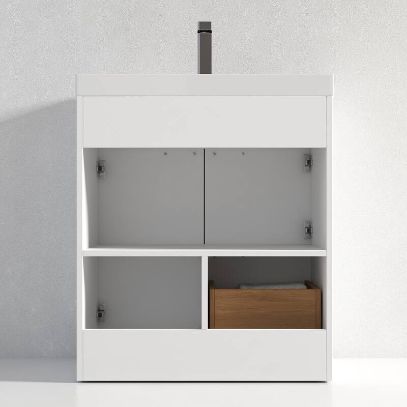 Blossom Hanover 30 Inch Bathroom Vanity with Topmount Acrylic Sink