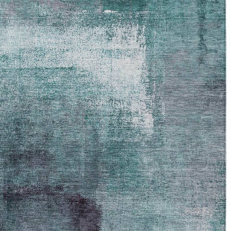 HomeRoots Abstract Transitional Rectangle Outdoor Rug