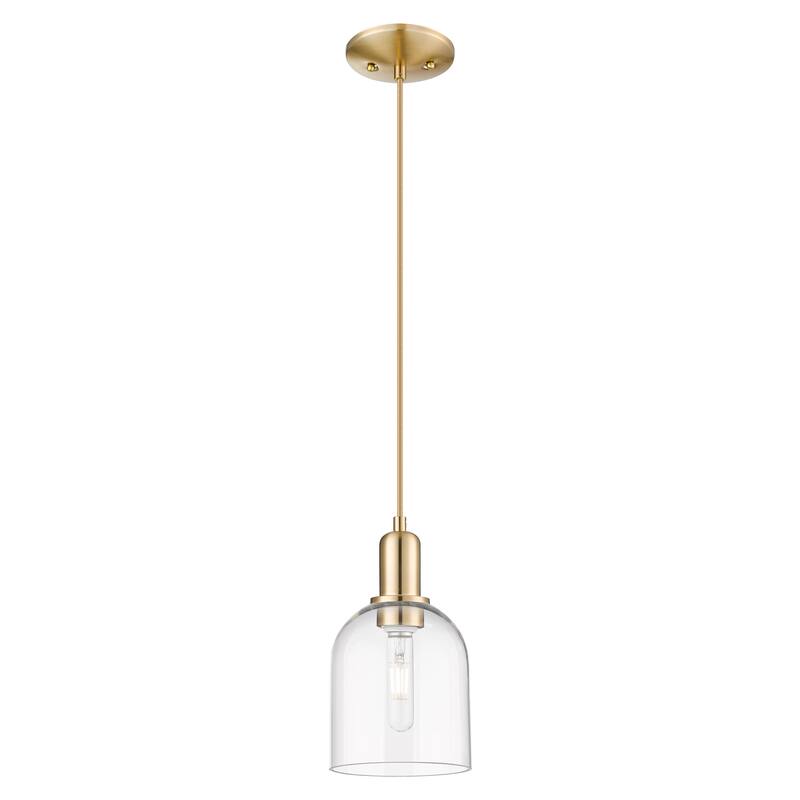 Innovations Lighting Endless Possibilities Arcadia - Bella - 1 Light 6" Cord Hung Mini Pendant - Clear/Champagne Bronze