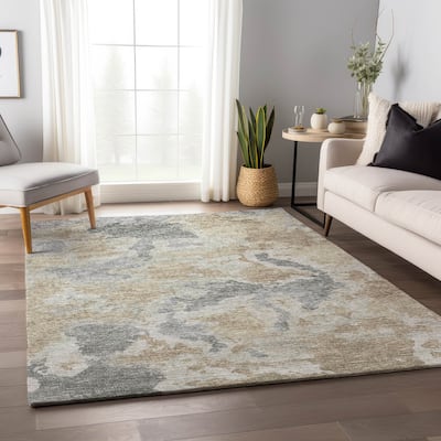 Premium Washable Super Soft Contemporary Abstract Mayfield Rug