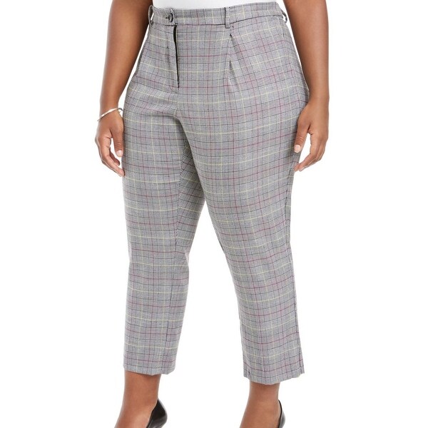 glen plaid women's pants