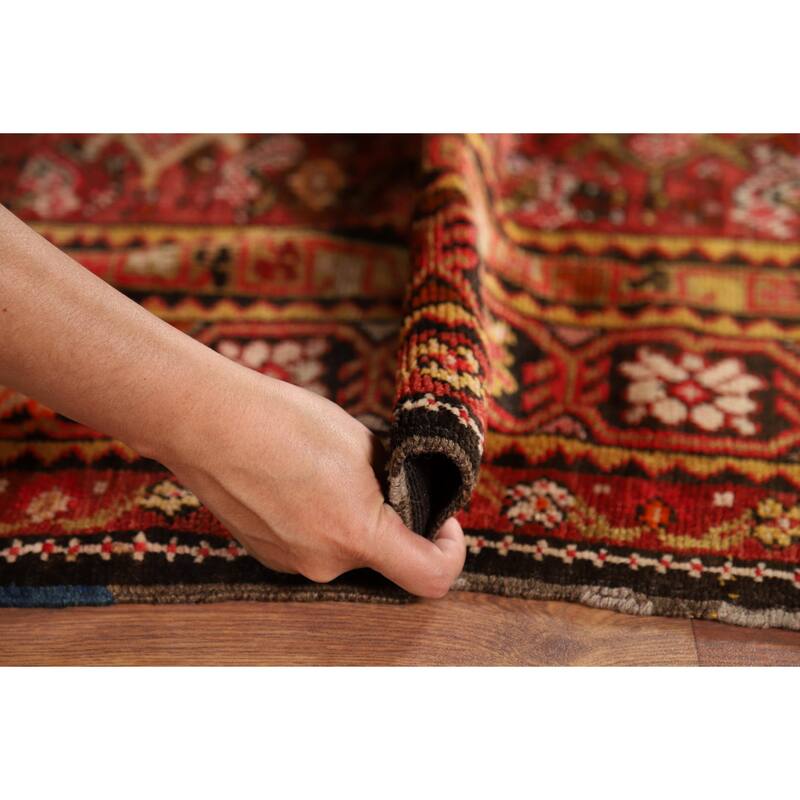 Vegetable Dye Sultanabad Antique Persian Square Wool Carpet - 5'3" x 5'10"