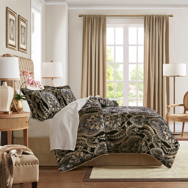 4 PCS Cal King Comforter Set - Bed Bath & Beyond - 43406252