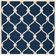 preview thumbnail 10 of 54, SAFAVIEH Handmade Cambridge Sinda Modern Moroccan Wool Rug 6' Square - Navy/Ivory - Square
