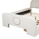 preview thumbnail 10 of 10, Full Size Platform Bed with Rabbit-Shaped Headboard, Under,Bed Drawers, and Bed-End Storage