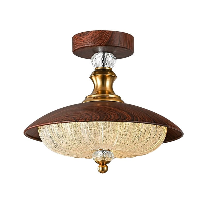 5 Light light fixture brown ceiling light Crystal, glass, metal lighting house
