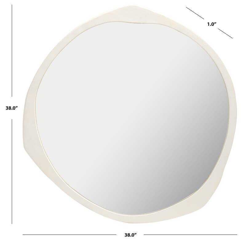SAFAVIEH Lexus 38" Mirror - Ivory - 38Wx1Dx38H