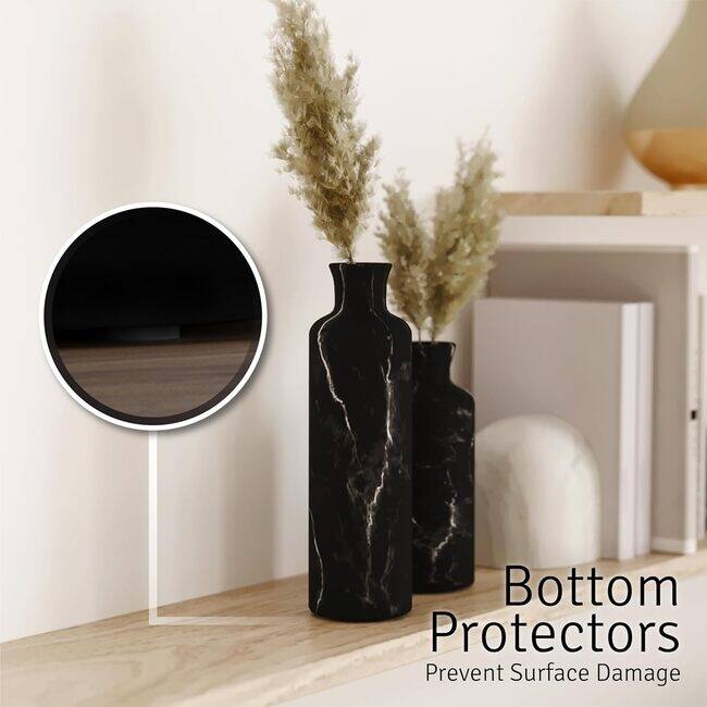 Creative Scents Matte Black Vase Set