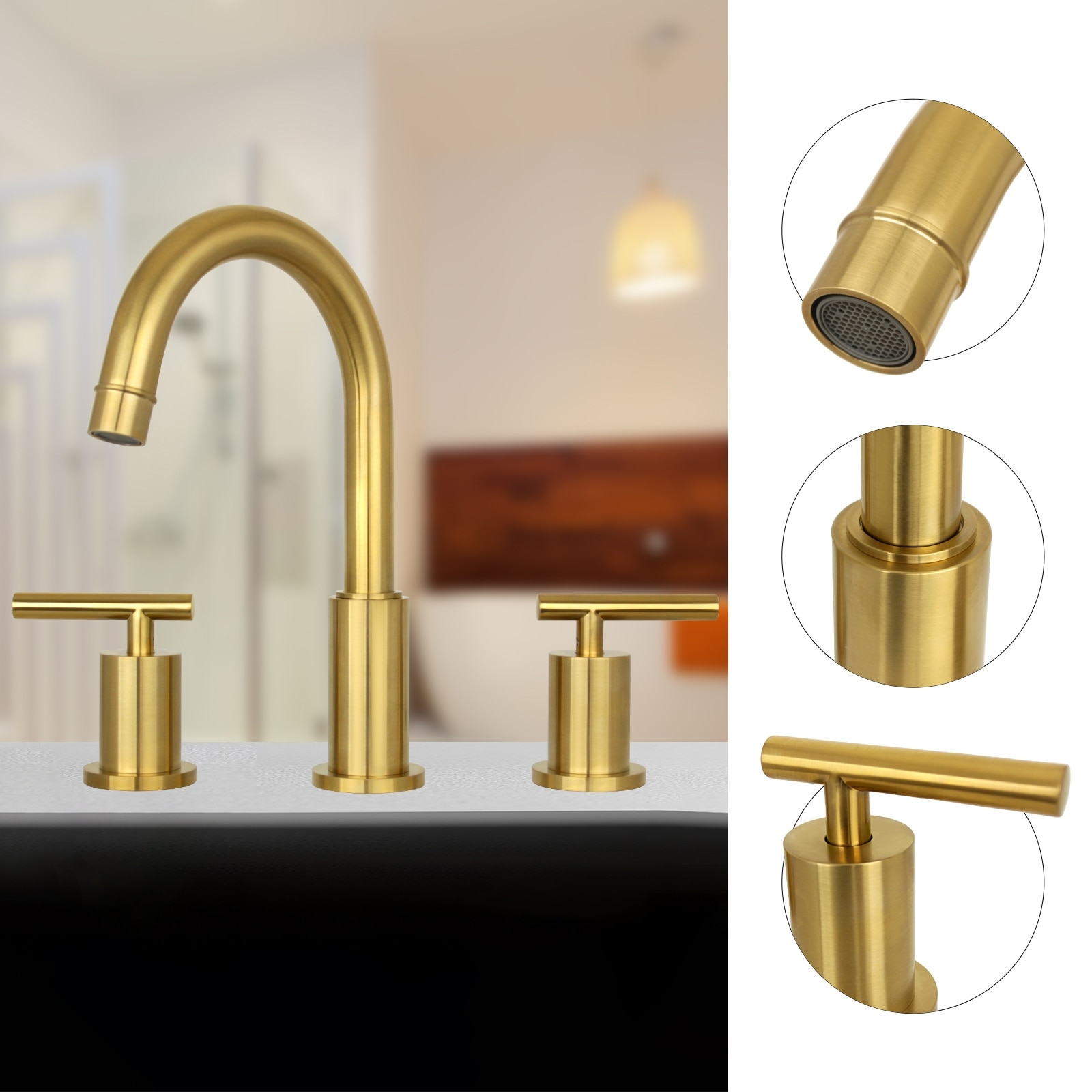 ビッグ割引 Two-Handle Copper 10 x 8' - Faucet Sink Bathroom Widespread アクセサリー