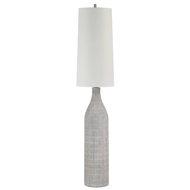 Crimsom 66.5" Height Floor Lamp, Cream - 14 x 14 x 66.5"