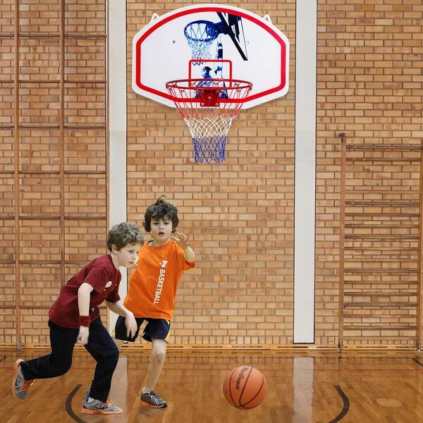 Shop Gymax 35 X 24 Wall Mounted Mini Basketball Hoop