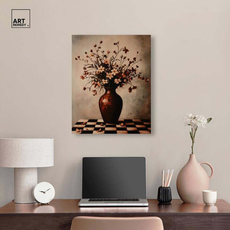 Antique Anthos Aria Canvas by Art Remedy, Gallery Wrapped