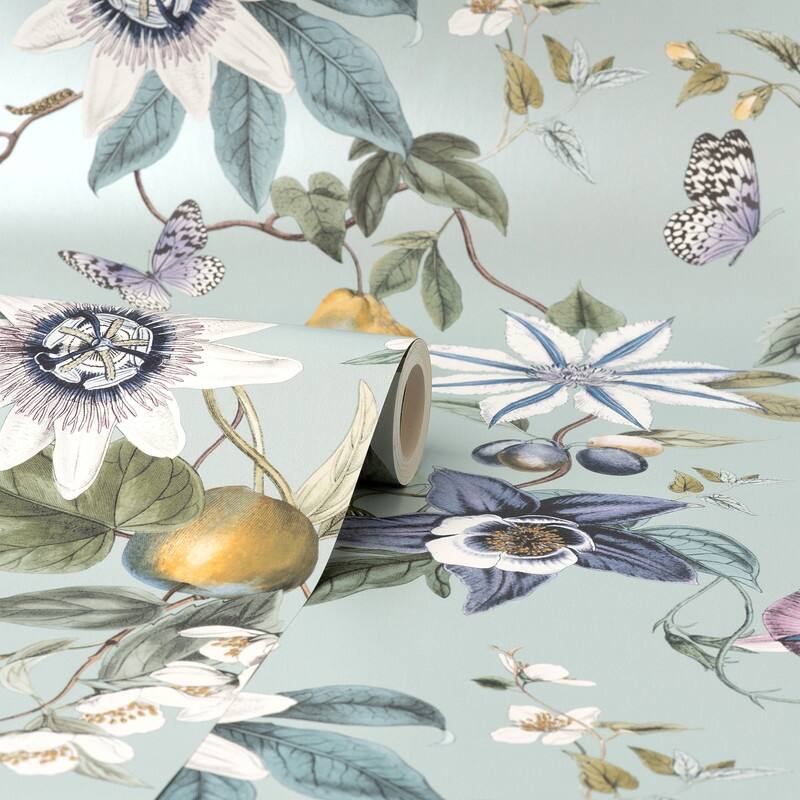Fine Decor Sierra Sage Floral Wallpaper