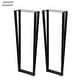 preview thumbnail 1 of 5, Flat Iron Table Leg 30" 2pcs Set Metal