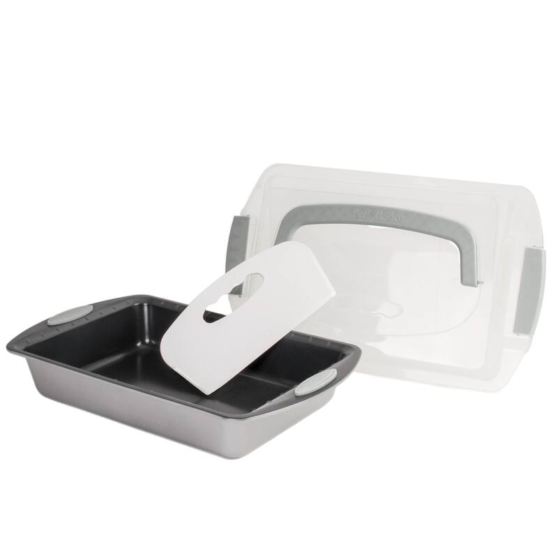 BergHOFF 11Pc Perfect Slice Bakeware Set, Silver