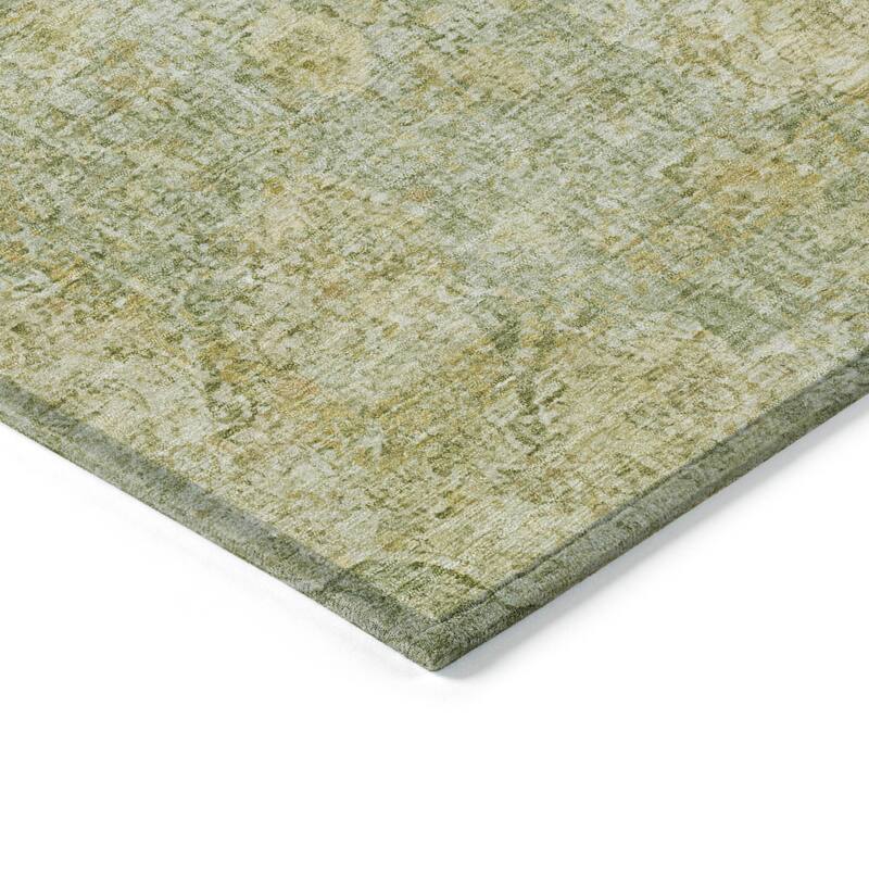 Machine Washable Indoor/Outdoor Traditional Global Chantille Rug