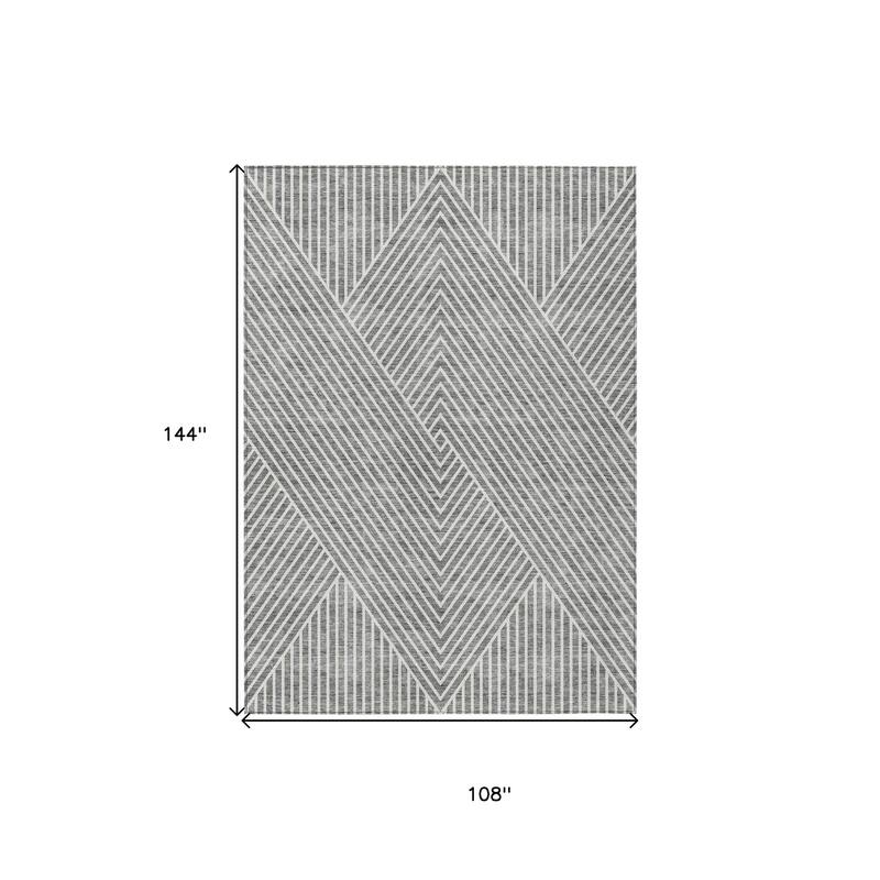 HomeRoots Geometric Transitional Rectangle Outdoor Rug