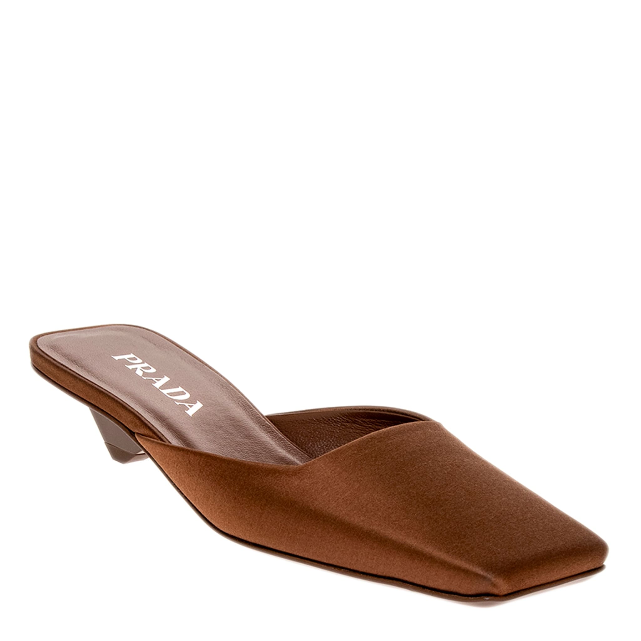 Prada Square Toe Mules - Overstock - 43445282