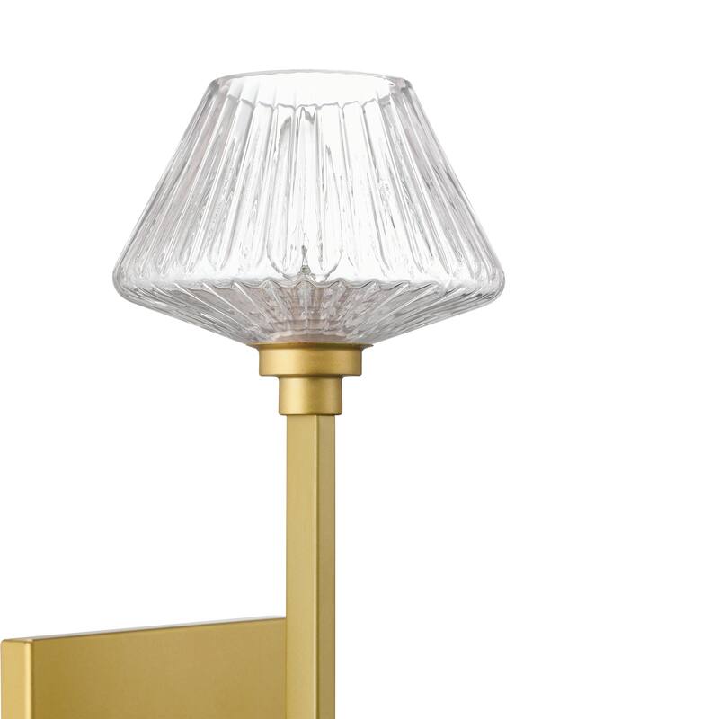 Vincenzina 2-light Modern Gold Sconce Dimmable Wall Torchiere with UL