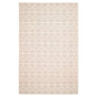 ECARPETGALLERY Braid weave Sienna Cream Wool Rug - 6'0 x 9'3